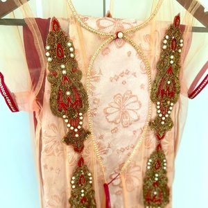 Formal party wear jacket style salwar kameez dress